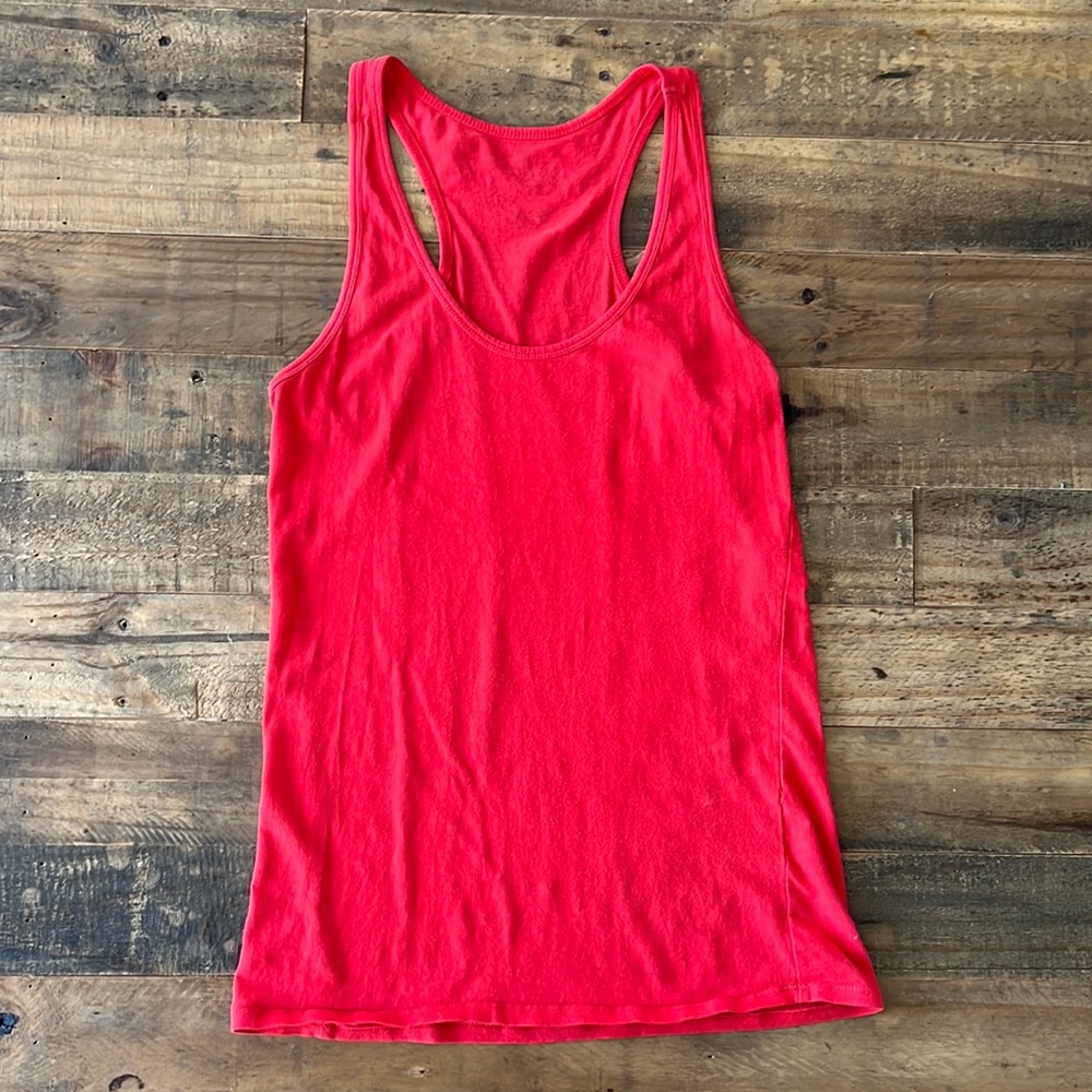 Red Racerback tank